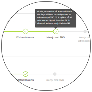 Följ din ansökan hos TNG - en digital lösning för jobbsökare