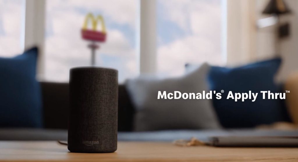 McDonald's Apply Thru - jobbansökan via röst