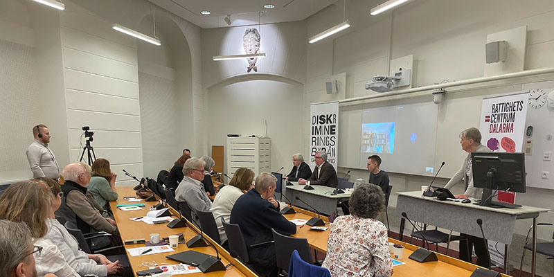 Fullsatt på lunchseminariet Öppna arbetslivet 65+ i Sveriges Riksdag