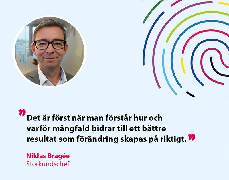 Niklas Bragée, storkundschef på TNG, om hur vi kan främja mångfald och inkludering på arbetsplatsen.