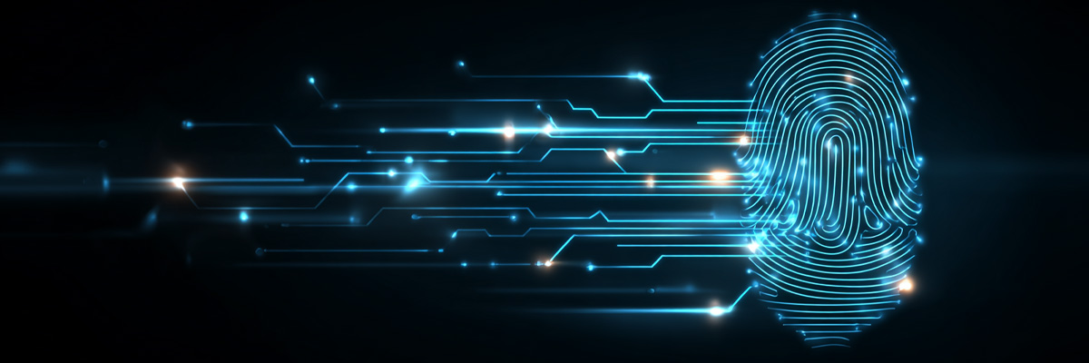 Digitalt fingeravtryck som symboliserar generativ AI, vattenmärkning och dataintegritet – en illustration av teknikskiften enligt TNG Techs analys av framtidens kompetensbehov.